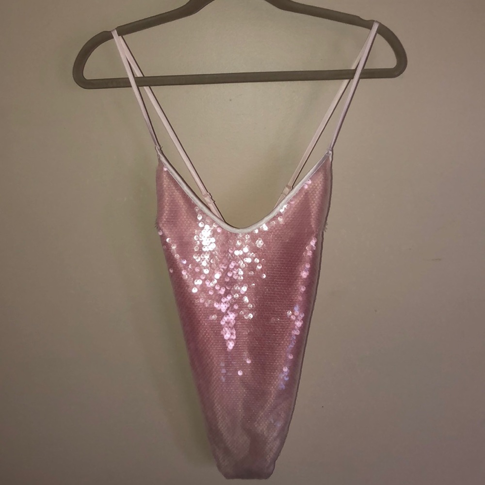 Sequence corset lace bodysuit